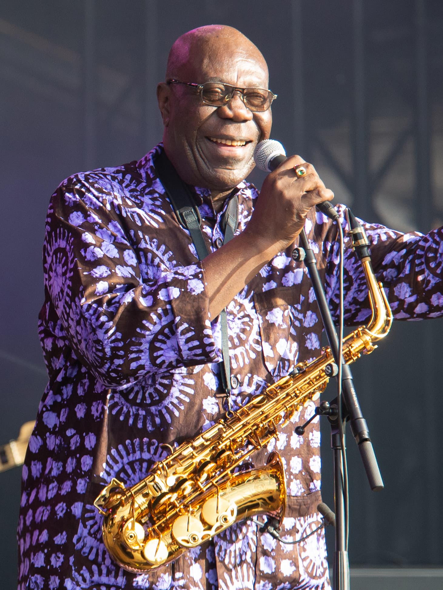 Manu Dibango — portrait photograph