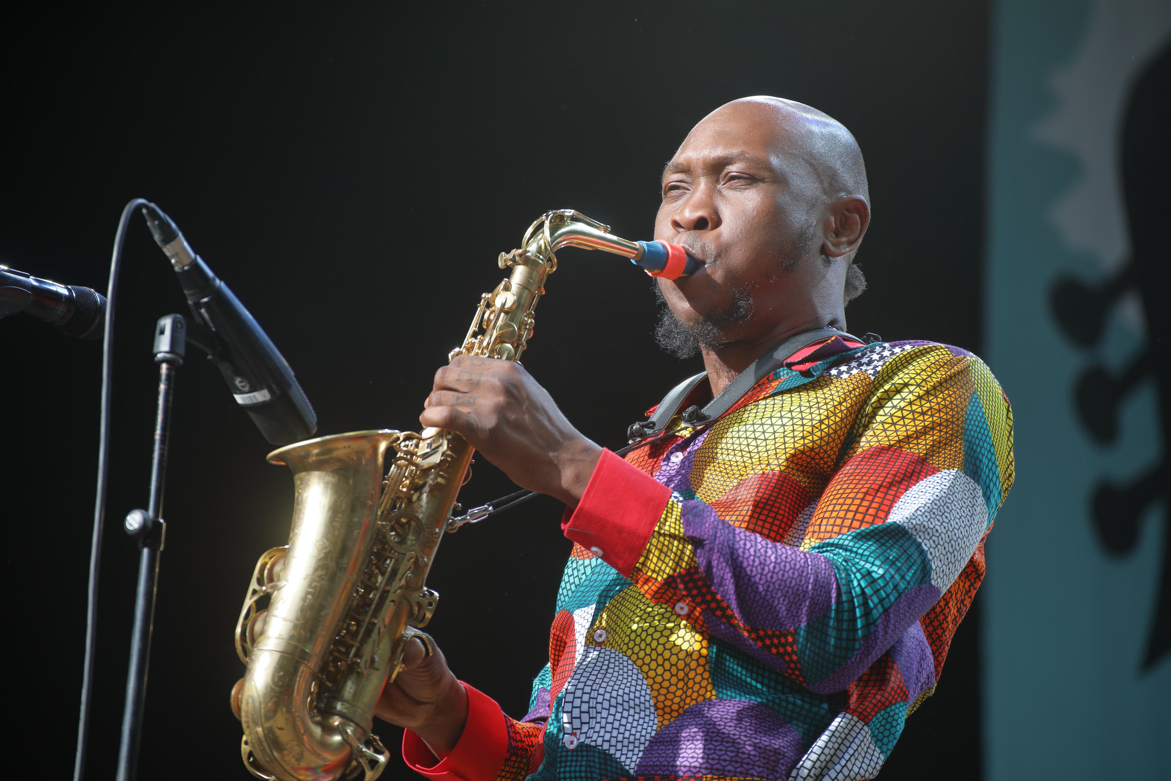 Seun Kuti — portrait photograph